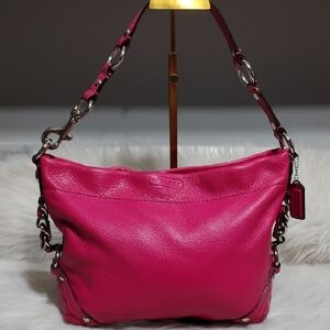 Coach Carly Vintage Y2K Pink Leather Shoulder Bag